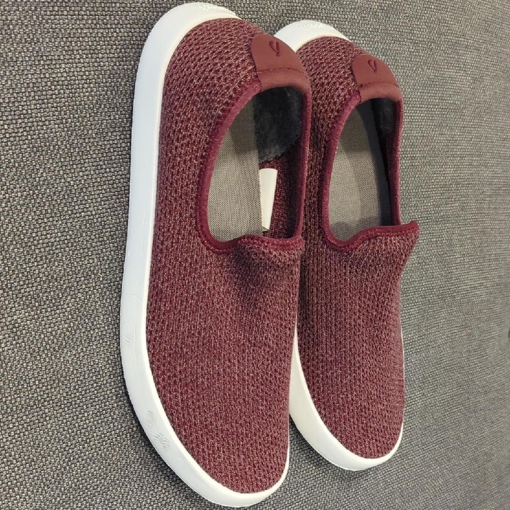 Allbirds Tree Loungers Botanic Red Slip-On Sneakers - Picture 2 of 6